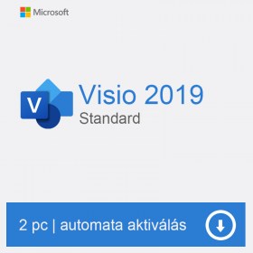 Visio 2019 Standard, 2 pc license, licenc, licensz
