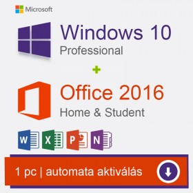 Microsoft Windows 10 Professional és Office 2016 Professional Plus termékkulcs, licenc, license, licensz